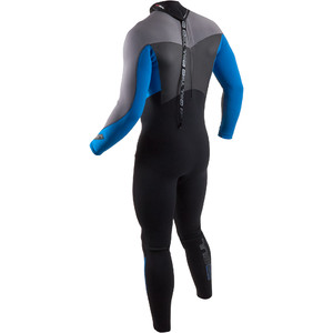 2020 GUL Mens Response 5/3mm Back Zip Wetsuit RE1213-B8 - Black / Blue